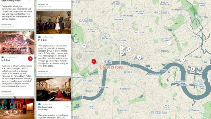 Pinterest’s ‘Place Pins’ – Wedding Venue Hunting Made Easy
