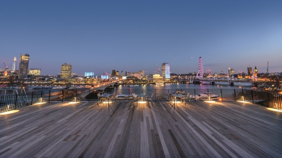 The panoramic rooftop river views are secondary…